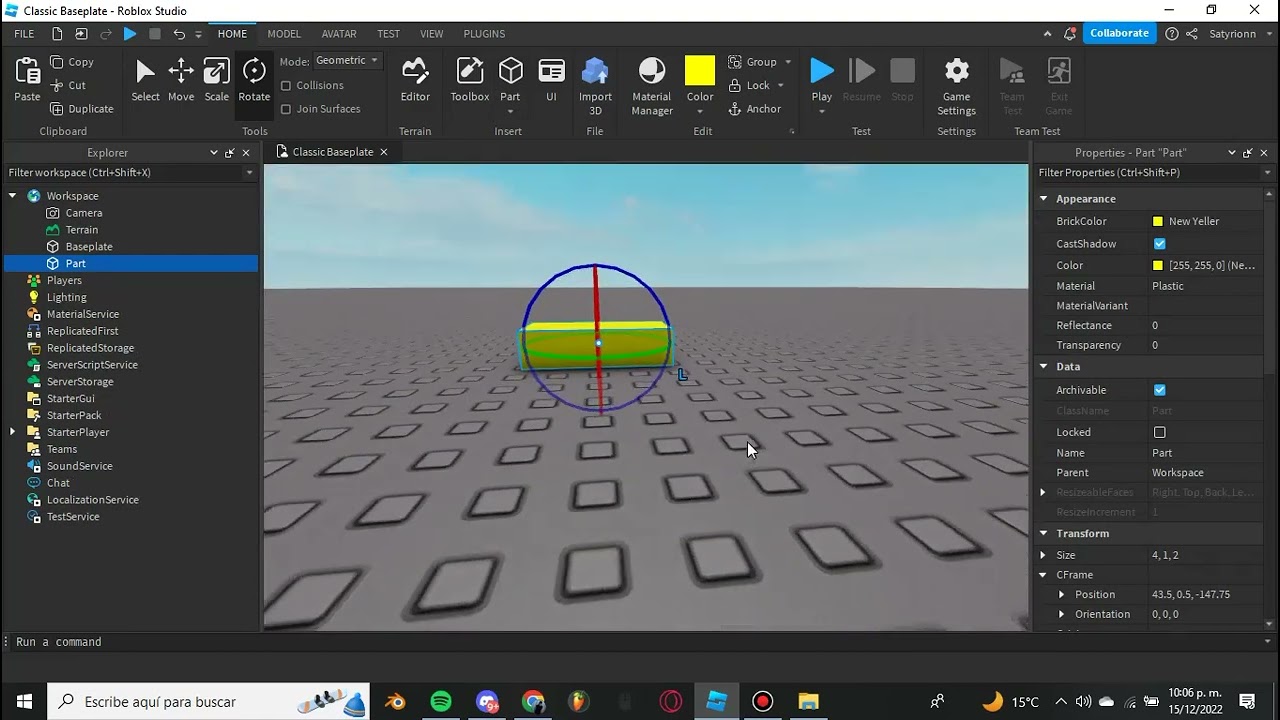 Scripting En Roblox Studio Para 1 Funciones B Sicas De 