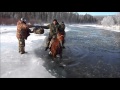 Патрулирование территории Байкало-Ленского заповедника, переправа