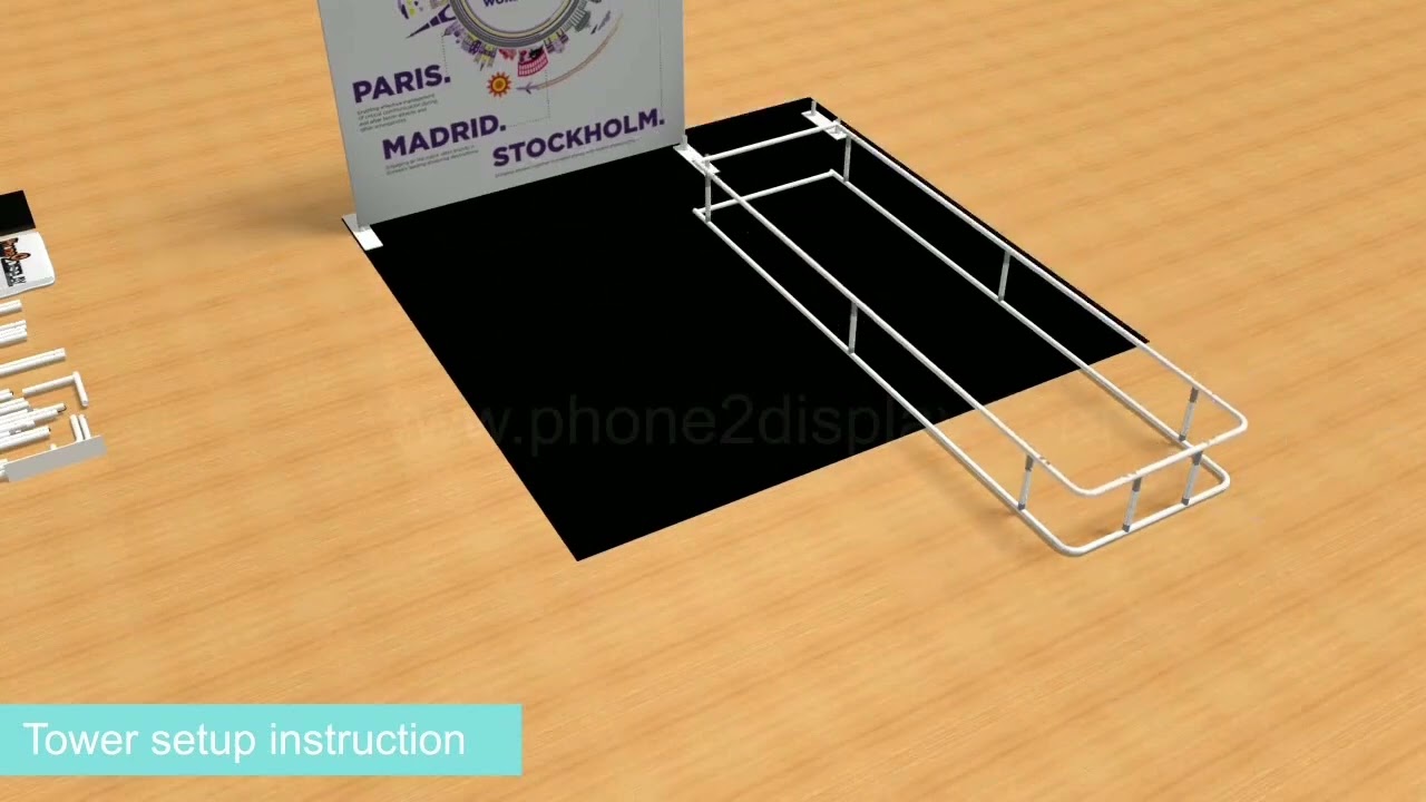 portable 10x10ft tension fabric exhibition booth