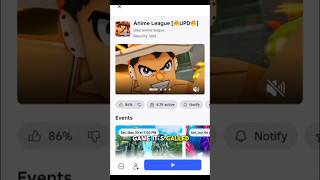 Anime league is the next big fps game #roblox