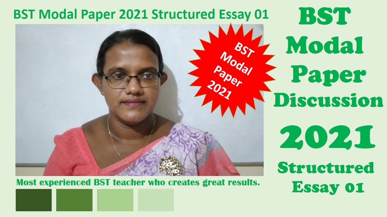 BST Model Paper 2021 | Biosystems Technology | Structured Essay Discussion | Q1