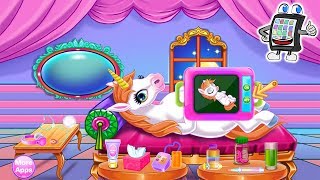 BABY EINHORN GEBURT App deutsch | Mama Unicorn bringt Baby zur Welt - Nina der Einhorn Babysitter screenshot 3
