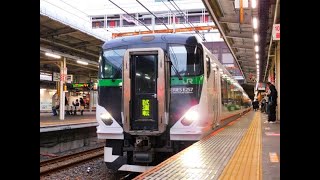 2022.11.21　E257系（OM54）3番線に試運転表示で入線