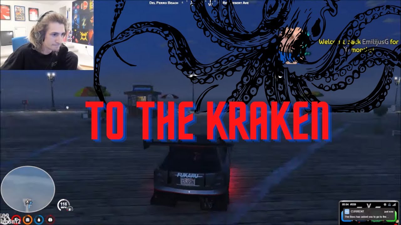 Jean Paul (xQc) All Kraken Clips GTA Nopixel nopixelclipping gtarp 