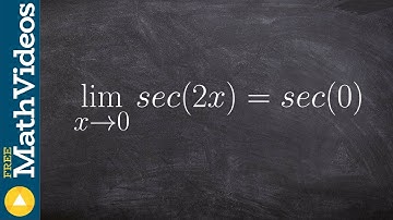 How to evaluate a limit with secant