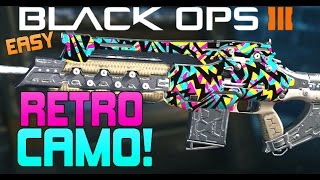 HOW TO MAKE RETRO CAMO in BLACK OPS 3! - How To Make Black Ops 3 1987 Camo! (BO3 Paintshop Tutorial)