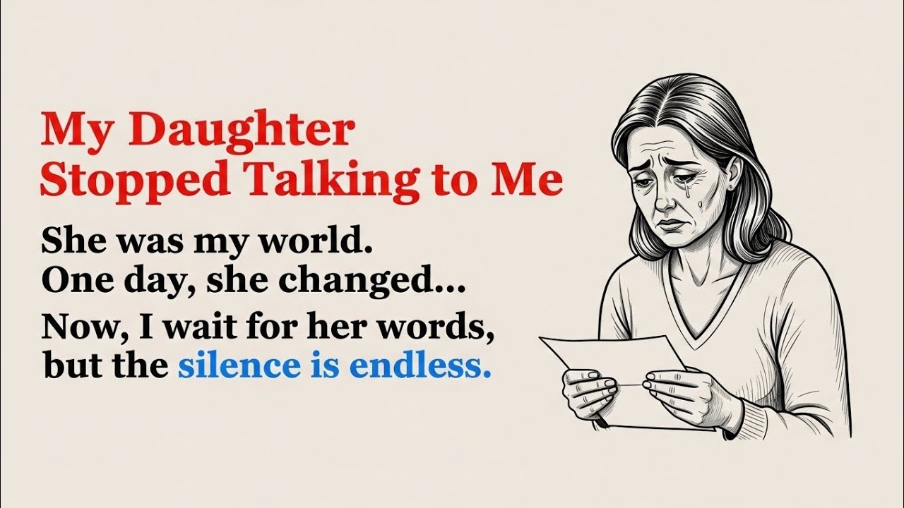 Learn English through Stories ⭐ My Daughter Stopped Talking to Me | Level 3 English Stories