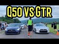 Tuned Infiniti Q50 vs stock Nissan Gtr R35