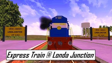 Express Train From Londa in MSTS Open Rails by Sumit Mehrotra