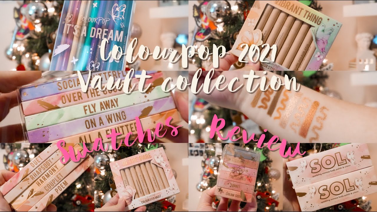 COLOURPOP 2021 HOLIDAY VAULT COLLECTION REVIEW & SWATCHES