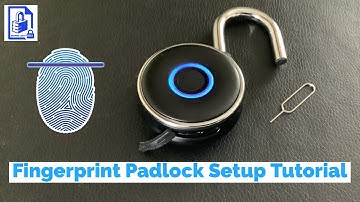 841. How to set up & Add Fingerprint Arrone AR90-54 Fingerprint Padlock Simple Tutorial Admin Reset