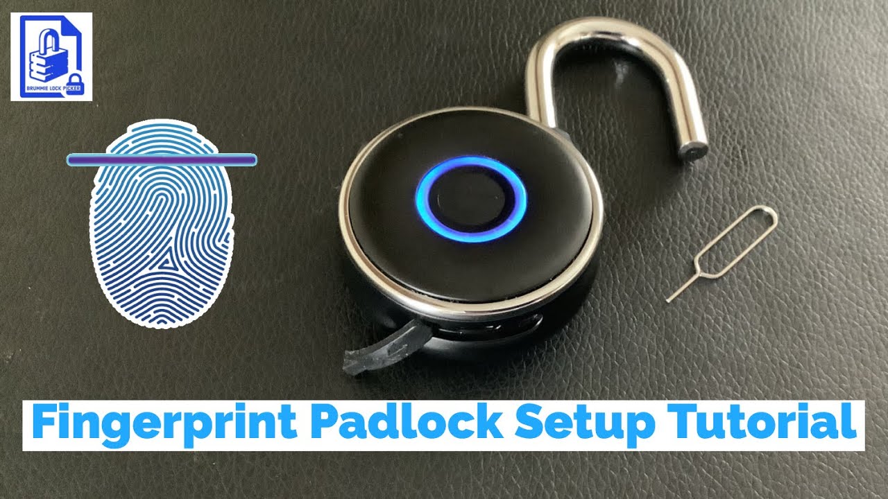 841. How to set up & Add Fingerprint Arrone AR90-54 Fingerprint Padlock