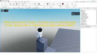 Celebrity Fall Damage Script + Screen Shake Effect Tutorial (Roblox) Net Worth