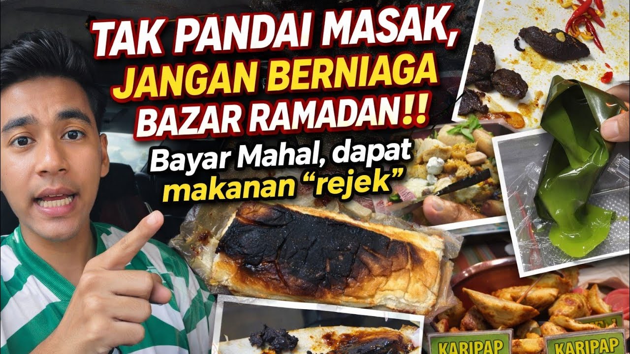 SATU MALAYSIA KENA SCAM MAKANAN DI BAZAR RAMADAN‼️ LELAKI SOUND PENIAGA BAZAAR 