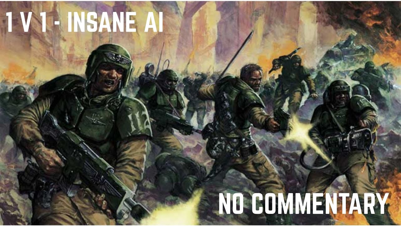 Dawn of War Definitive Edition - Imperial Guard vs Orks! 1v1 Insane AI