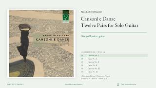 Maurizio Balsano: Canzoni e Danze | Giorgio Buttitta, Guitar | Complete Cycle