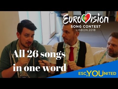 Eurovision 2018 - Describe all Finalists in one word