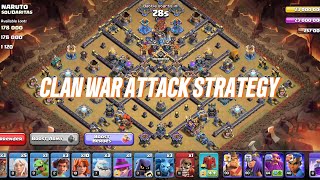 TOWNHALL 15 CLAN WAR ATTACK STRATEGY