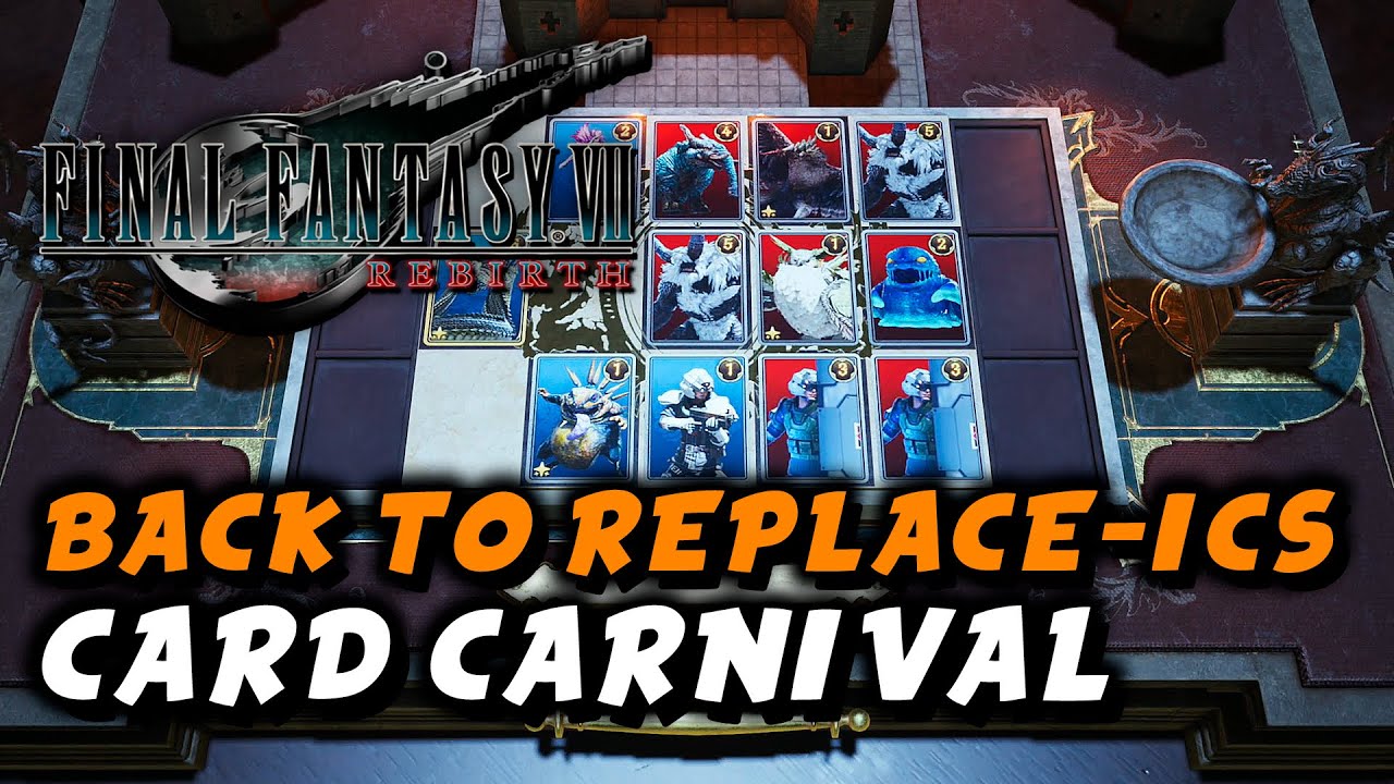 Final Fantasy 7 Rebirth Card Carnival puzzle solutions