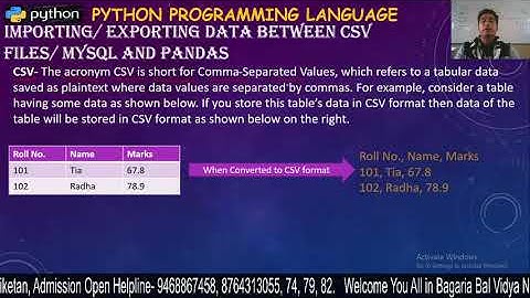 IP- Importing & Exporting Data Between CSV Files & MySQL and Pandas- 1 (Ch- 4)