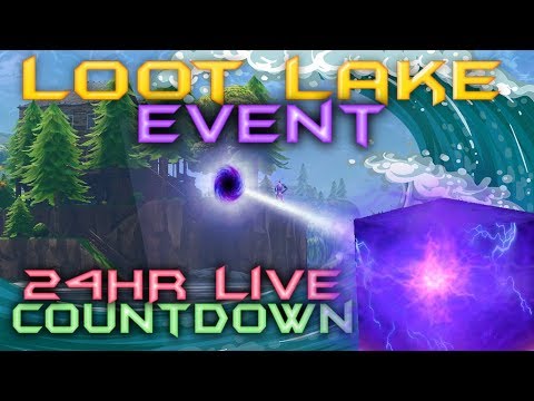 fortnite loot lake event countdown 24hr live cube watch moving for the last time now - fortnite next live event countdown