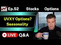 Are UVXY Vertical Options Profitable?  -  S&amp;P Seasonality  -  Ep.52