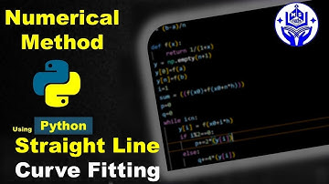 Python code of Straight Line Fitting  | Curve Fitting | #numericalanalysis #msmaths