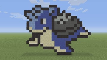 Minecraft Pixel Art - Lapras Pokemon #131