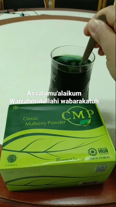 Malam Sebelum Istirahat Tidur Minum Segelas Ramuan Alami CMP ( CLASSIC MULBERRY POWDER ) #shorts