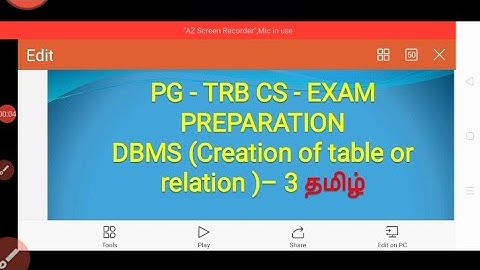 PG - TRB CS - DBMS- 3.(Tamil).