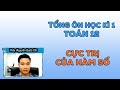 [TỔNG ÔN KÌ I] CỰC TRỊ CỦA HÀM SỐ _ TOÁN 12 _ Thầy Nguyễn Quốc Chí