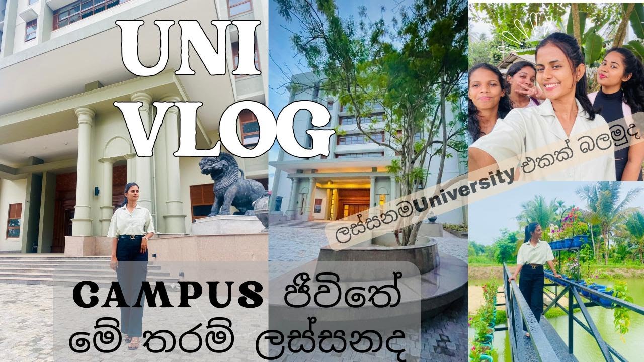 Uni vlog 💕| Campus ජීවිතේ මේ තරම් ලස්සනද🎀  #srilanka #unilife 