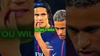 Neymar le pide a Cavani que le deje tirar el penalti, pero Cavani le responde directamente. #futbol