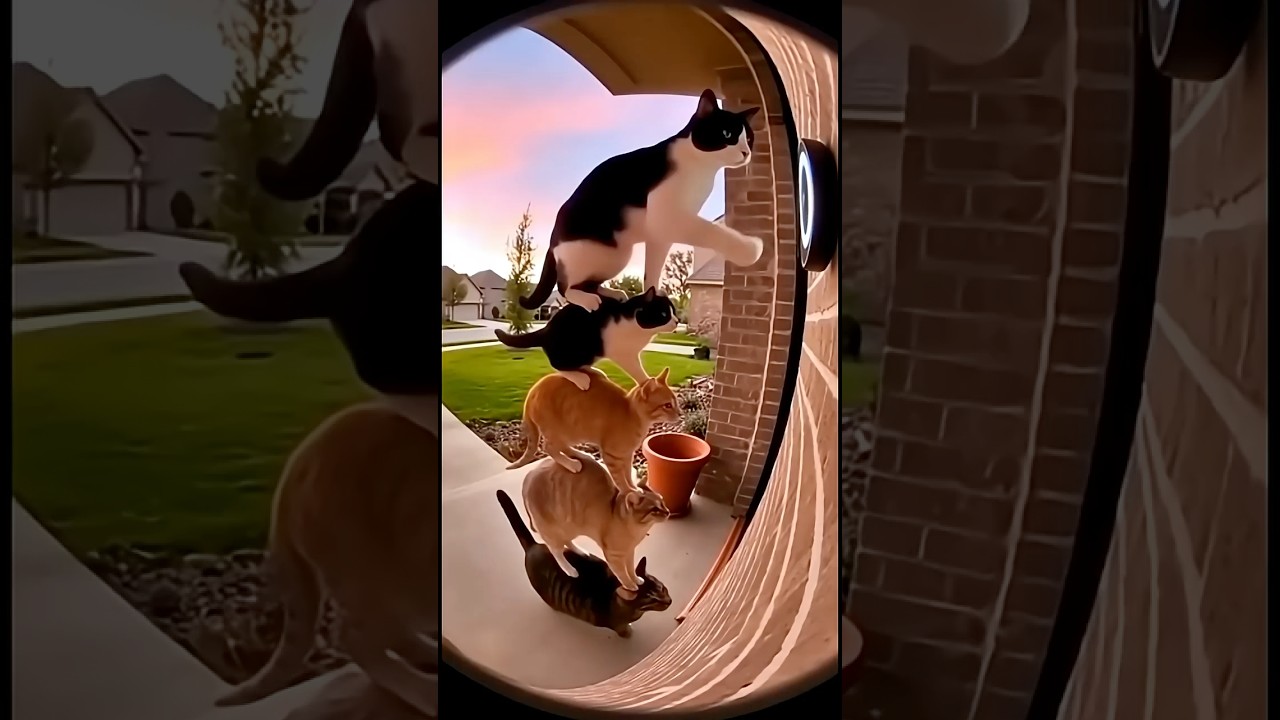 Security Cam Caught THIS 😼🔔 