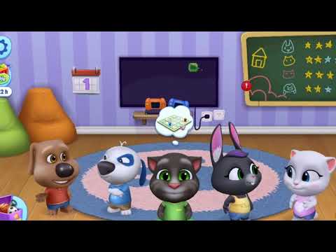 Jogo do Tom e amigos/ cuidando dos filhotinhos,gatinho, gata Ângela e  +.Ep.2 [Talking Tom Friends] 