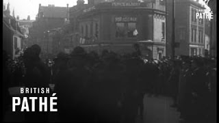 American Soldiers Marching Through Street (1917)