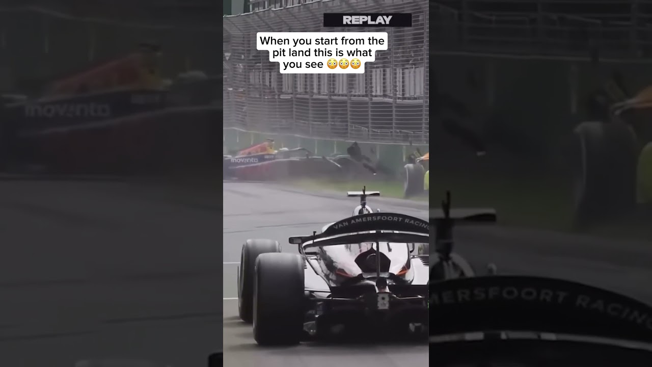 Enzo Fittipaldi Front View Crash from Pit Lane at Melbourne Sprint 2024