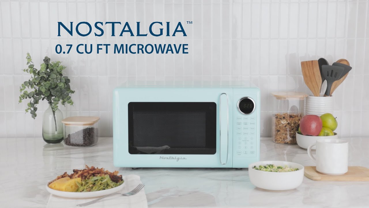 NRMOPM7SERIES | Nostalgia 0.7 Cu Ft. Retro Microwave - YouTube