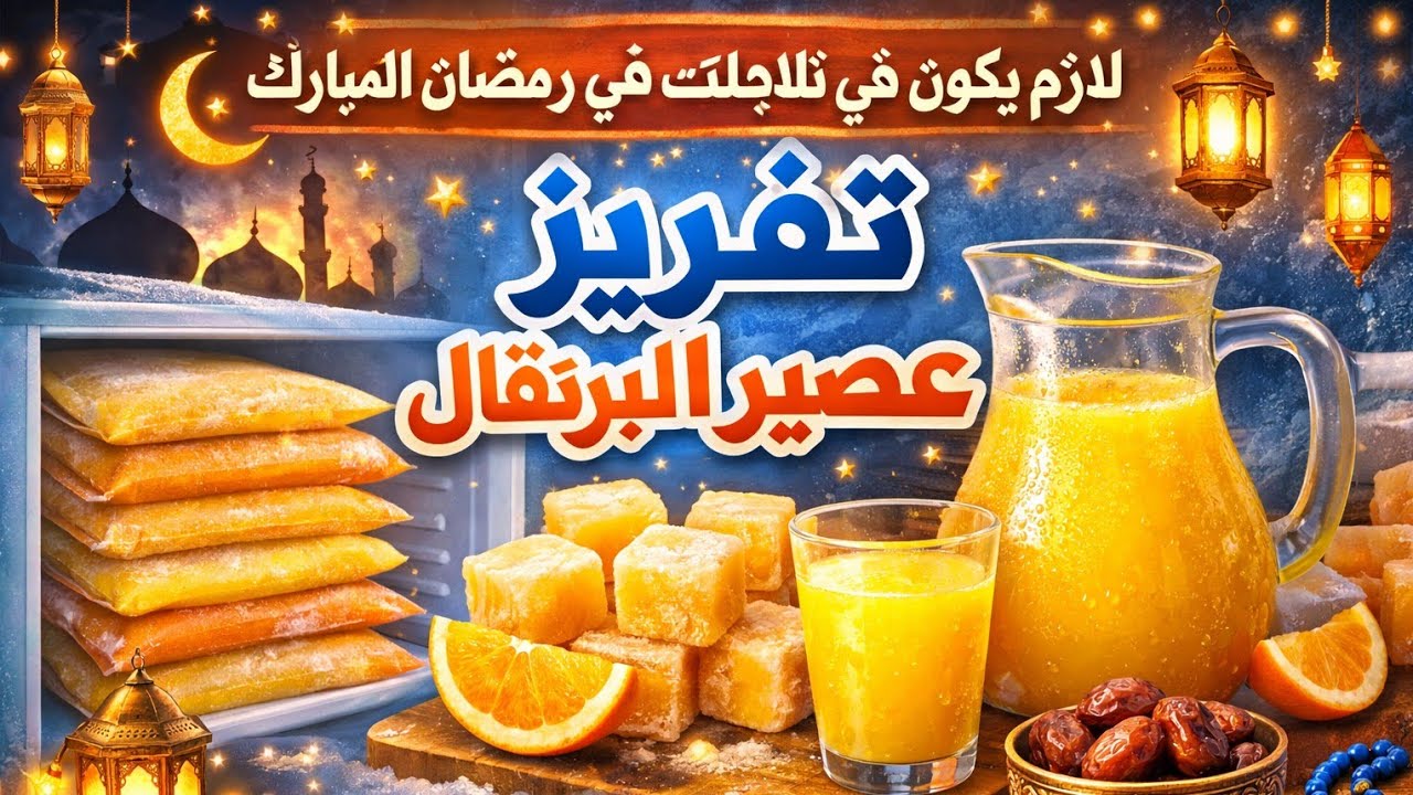 ❄️ تفريزات رمضان 2026 لعصير البرتقال 
