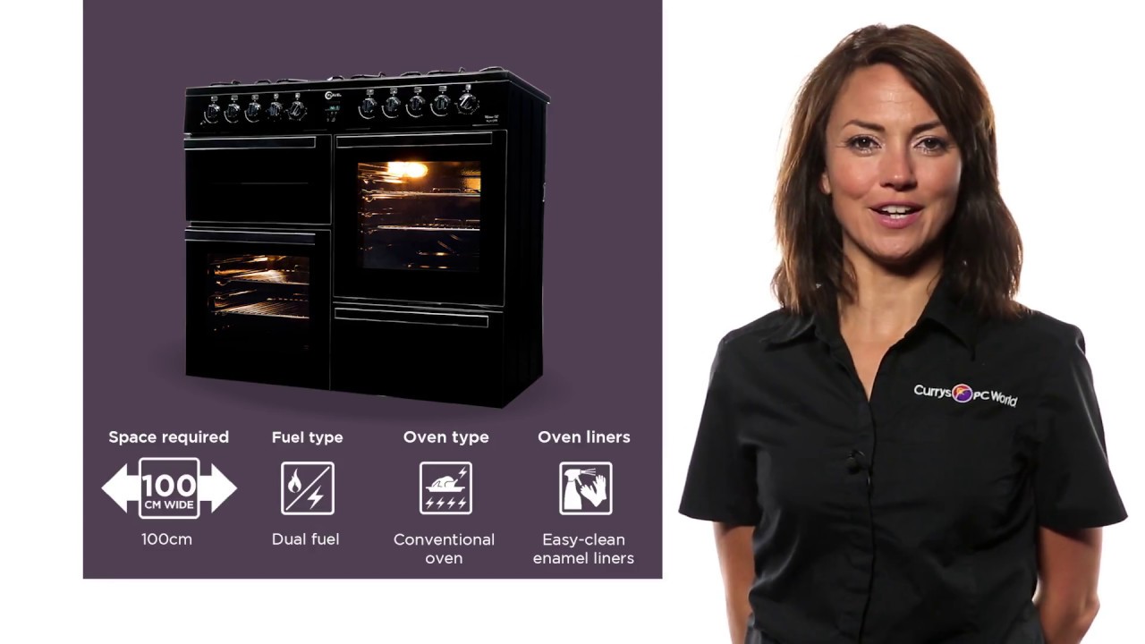 Flavel Milano 100 MLN10FRK Dual Fuel Range Cooker Black Product