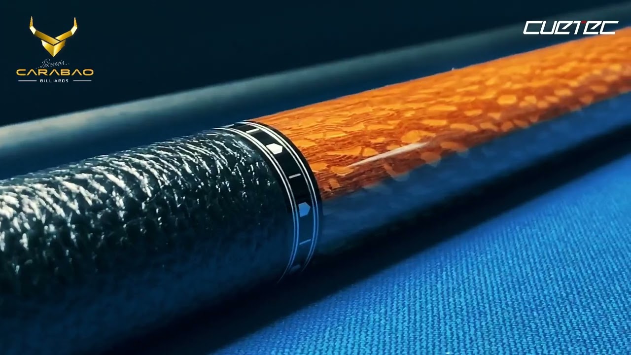 Cuetec Cynergy Truewood Leopard II Leather Wrap by Carabao