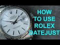 How to wind and set time on a Rolex Datejust watch - 1960's to present day