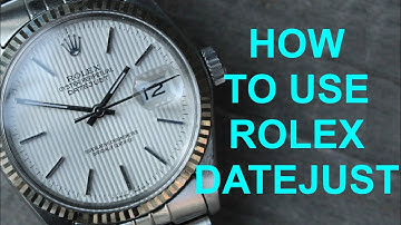 How to wind and set time on a Rolex Datejust watch - 1960