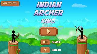 Indian Stickman Archer King Android Gameplay HD (by Roboticsapp) screenshot 1