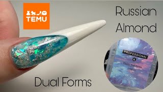 Dual Forms From Temu | Do they work for russian almond nails?