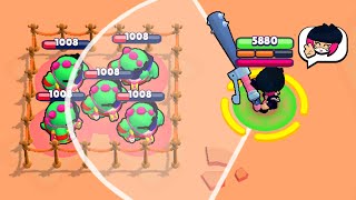 300 IQ AIM vs 0 IQ RANDUMS ! Brawl Stars Funny Moments \& Wins \& Fails \& Glitches ep.374