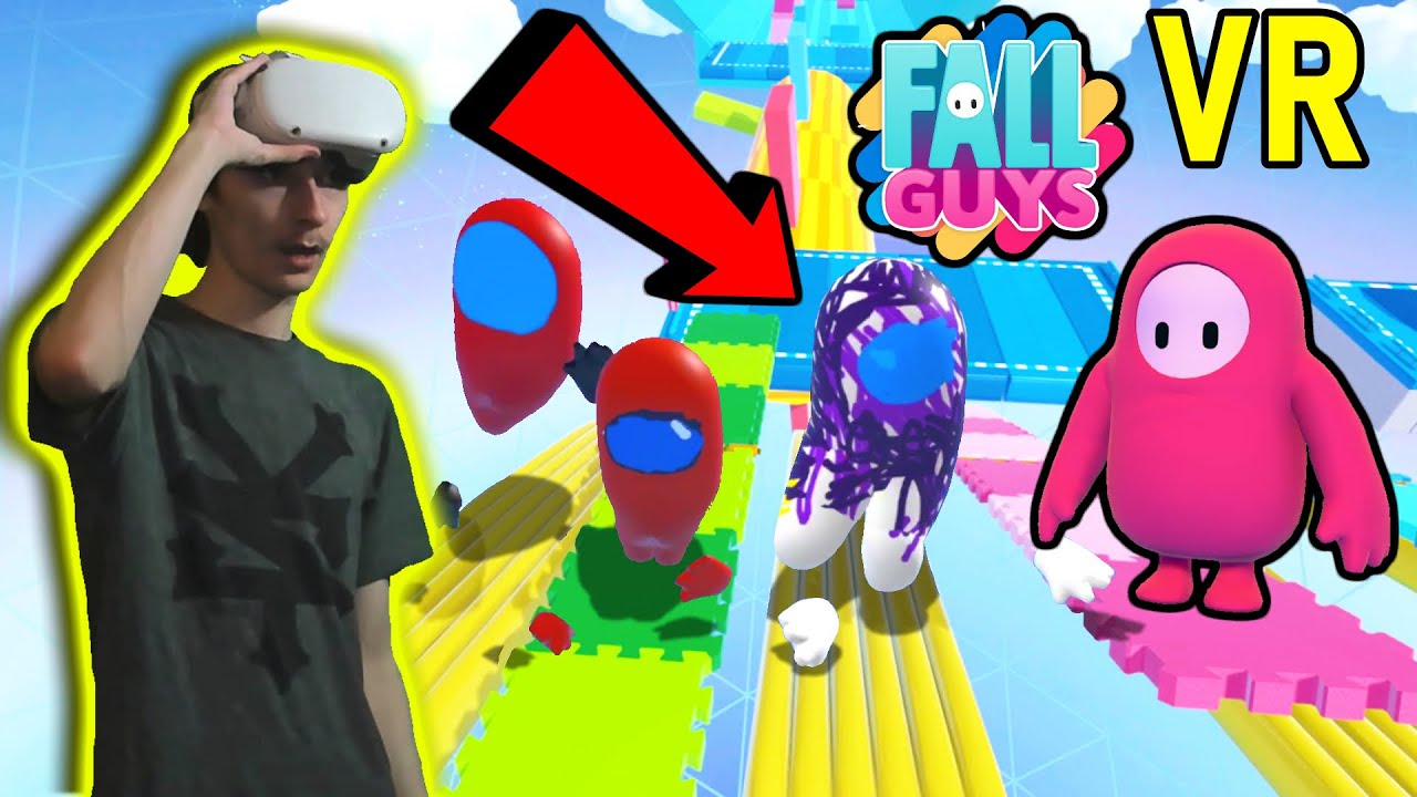 Playing FALL GUYS But in VR?!?! (Funny Moments) - YouTube