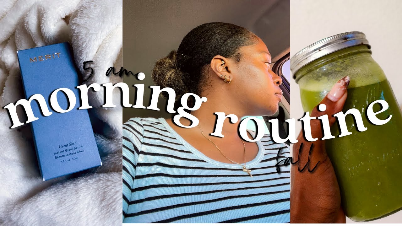 5AM Fall Morning Routine 2022 // Cozy Vibes, DIY Detox & Millionaire ...