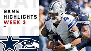 Cowboys vs. Seahawks Week 3 Highlights | NFL 2018