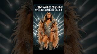 코첼라 무대는 전쟁터다: 팝스타들이 생존을 위해 입는 옷들